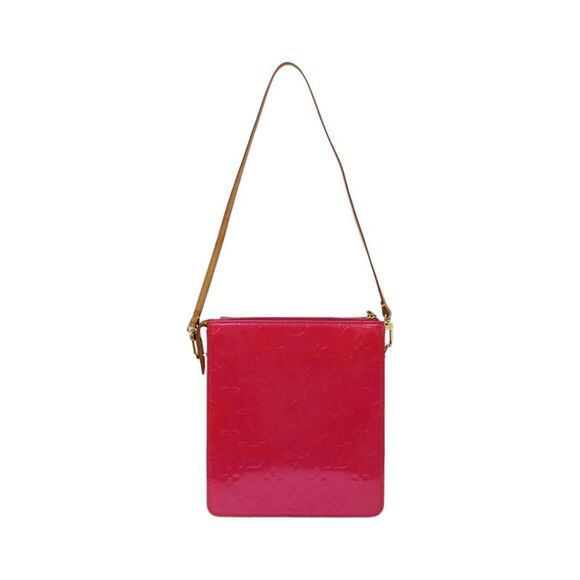 Pre Loved LOUIS VUITTON Monogram Vernis Motto Pouch Fuchsia Pink M91225 LV Auth - Picture 2 of 8